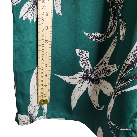 Floral Wide Leg Pants - Green - Picture 8 of 9